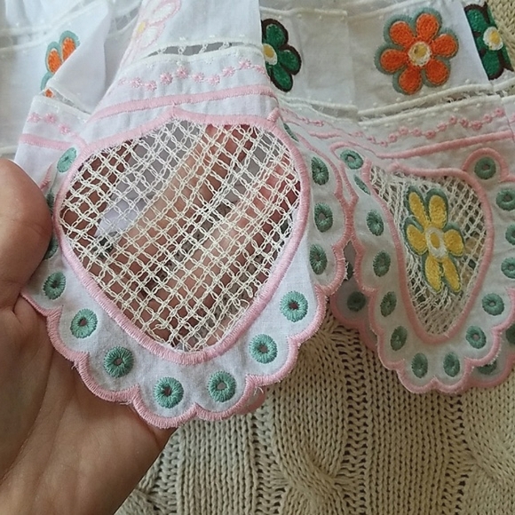 Zara NWOT Embroidered Light Cotton Skort - Picture 3 of 12